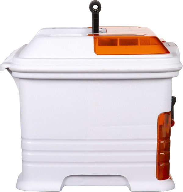Flambeau Outdoors T4P Pro Multiloader Tackle Box - Portable Fishing Lure Organizer Station With Zerust Anti-RustTechnology, Includes 5 Removable Tuff Tainer Tackle Boxes, White/Orange - Image 7