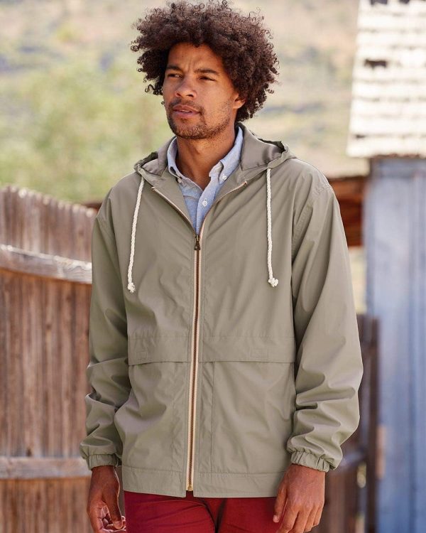 Vintage Hooded Rain Jacket XL Bronze Green - Image 3